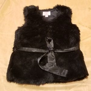 Girls Faux Fur Vest Size 10/12